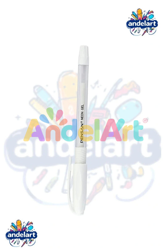 Pensan Beyaz Neon Tükenmez Kalem Jel 1.0 Mm