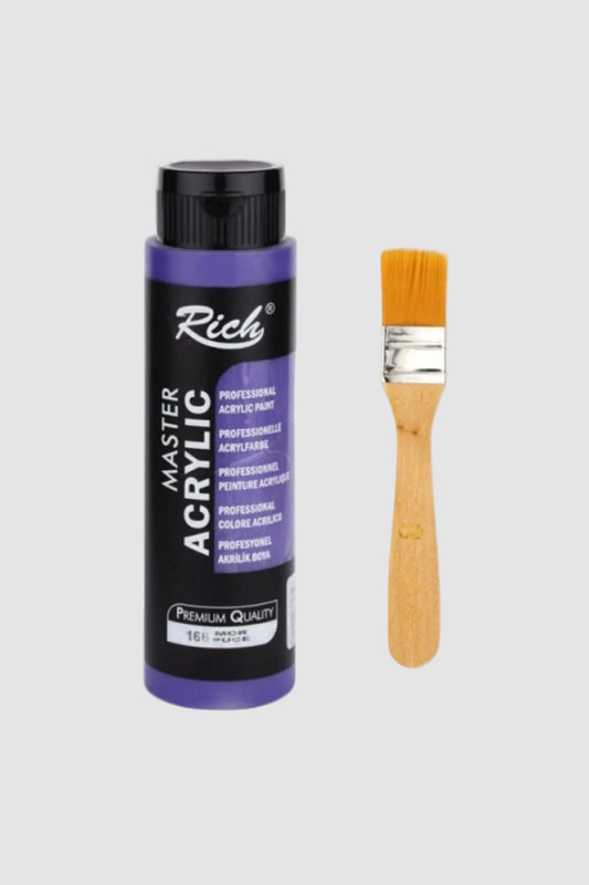Rich Master Akrilik Boya 500 cc Mor + Fırça Hediyeli
