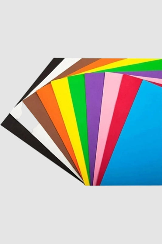 Fon Kartonu 24x34 cm 10 Renk - Proje ve El Sanatları İçin