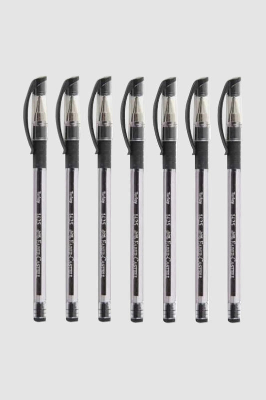 Faber Castell Siyah İğne Uçlu Tükenmez Kalem 7'li 1425