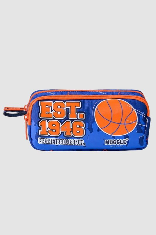 Kalem Çantası Çift Bölmeli Basket is Fun Mavi