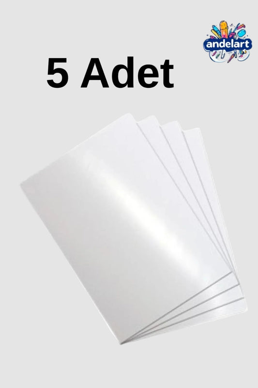 5 Adet A4 Parlak Kuşe Kağıt 130 gr - Sertifika İçin