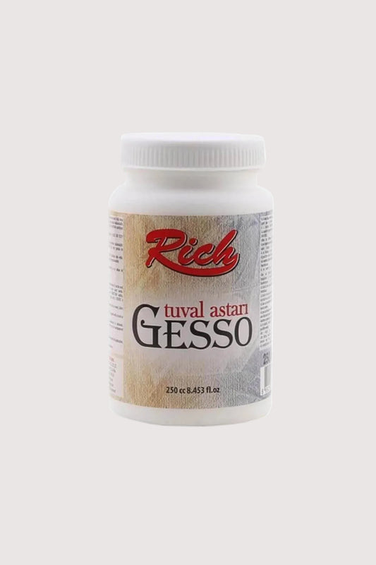 Rich Gesso 250cc Tuval Astarı Beyaz - Profesyonel Zemin Hazırlığı