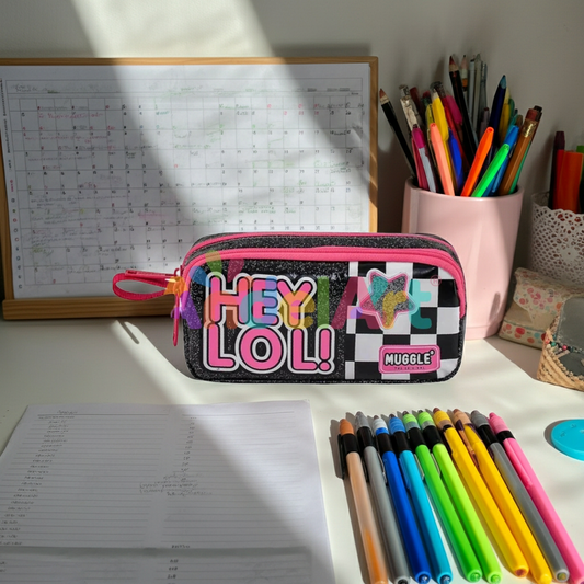 Kalem Çantası Hey Lol Siyah