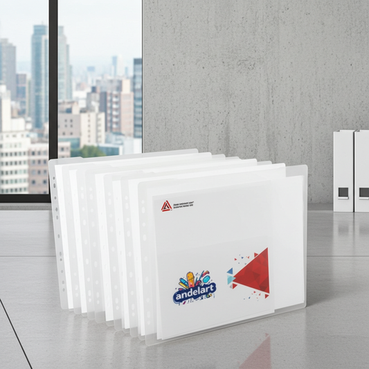 10 Adet A4 Şeffaf Föy Poşet Dosya