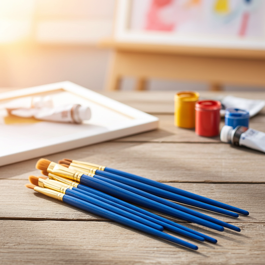 10 Adet Karma Fırça Seti - Hobi ve Resim