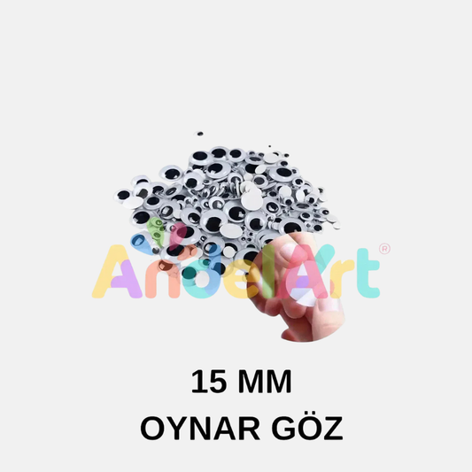Oynar Göz Siyah 15 mm 1 Paket