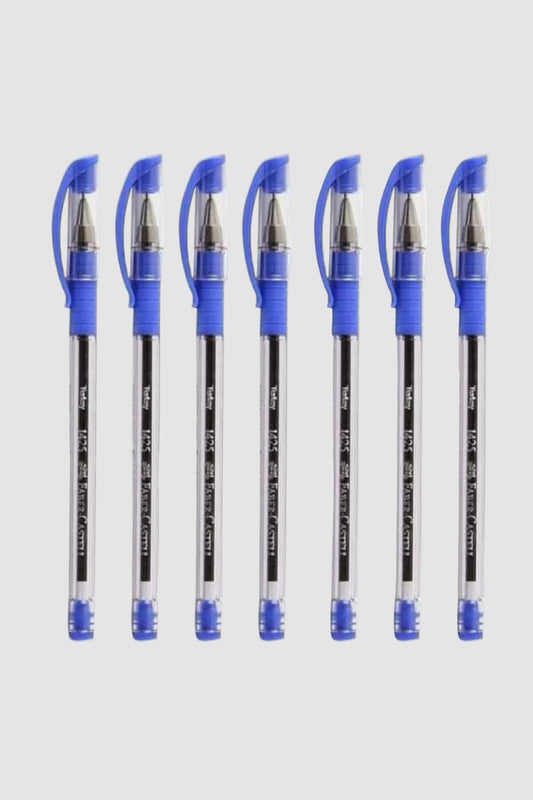 Faber Castell Mavi İğne Uçlu Tükenmez Kalem 7'li Paket 1425