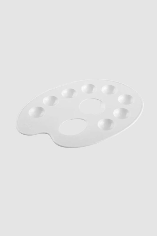 Yıldızlar Plastik Resim Paleti Küçük - Kolay Temizlenebilir Beyaz Palet