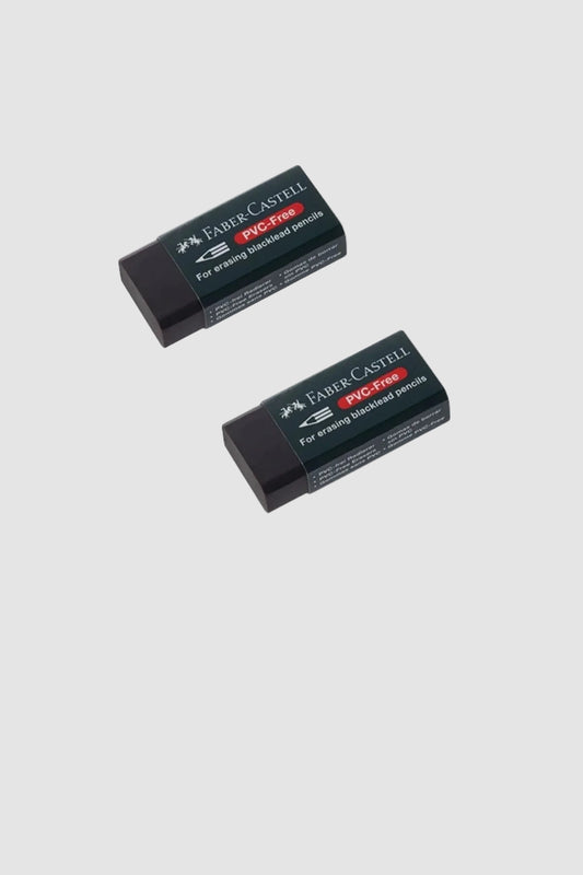 Faber Castell Pvc Free Küçük Boy Siyah Silgi 2 Adet