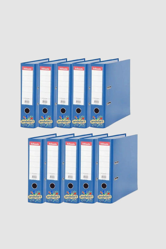 Klasör Plastik Çıtalı Geniş Mavi 10’lu
