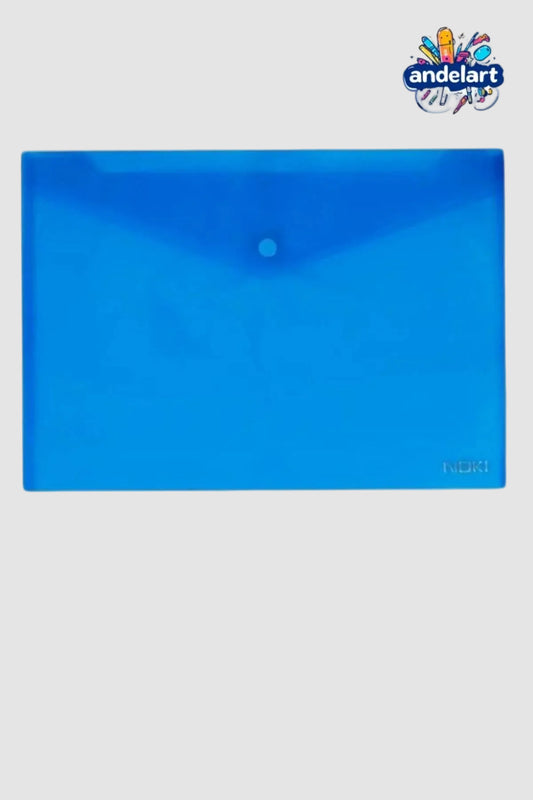 A4 Çıtçıtlı Dosya Mavi Şeffaf