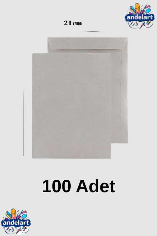 A4 Torba Zarf 24x32 Kraft 90 gr Silikonlu 100'lü
