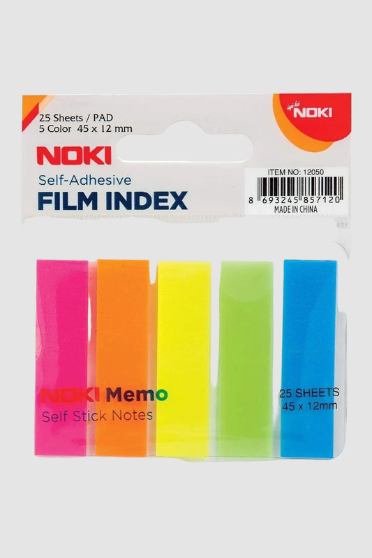 Noki Memo Film Index 5 Renk 25 Yaprak Yapışkan Notluk 12x45mm