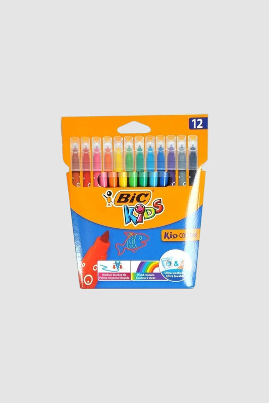 Bic Kids Couleur Keçeli Boya Kalemi 12 Renk - Süper Yıkanabilir