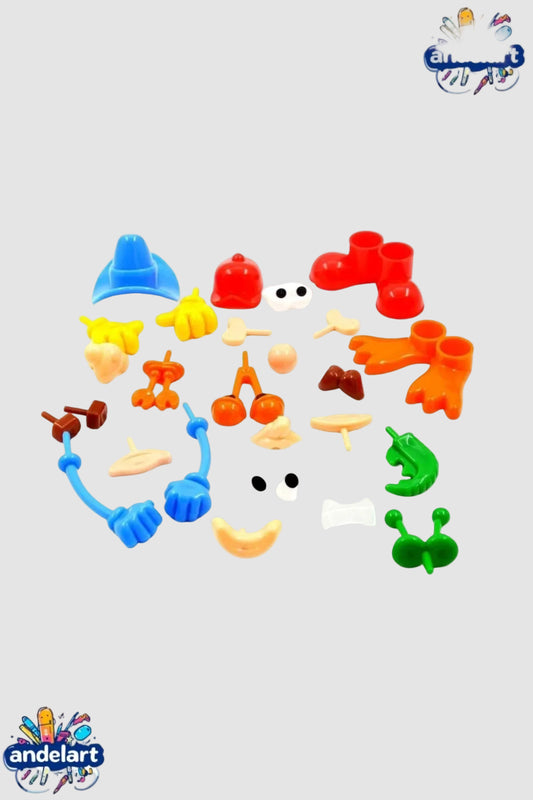 Oyun Hamuru Kalıbı Vücut Parçaları 26 Parça