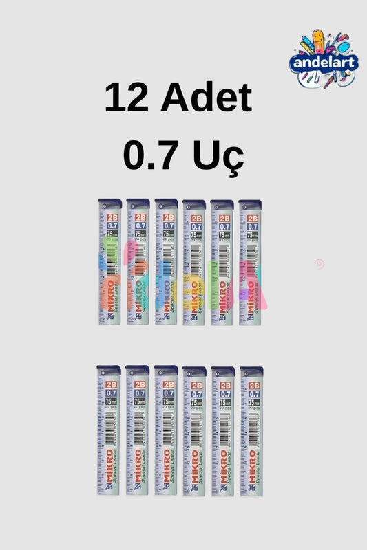 Mikro Min Kalem Ucu 0.7 Uç 2B - 12'li Paket