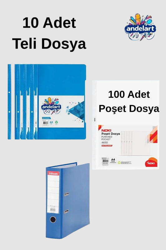 Telli Dosya Poşet Dosya Klasör Seti