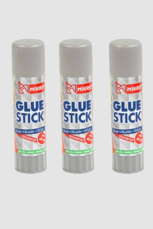 MikroStick Yapıştırıcı Solventsiz 40 Gram (3 Adet) - Ekonomik Paket