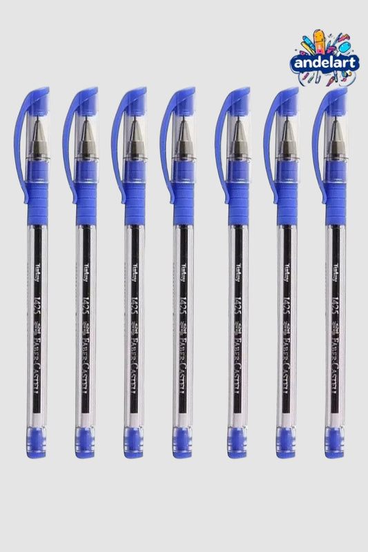 Faber Castell Mavi İğne Uçlu Tükenmez Kalem 7'li