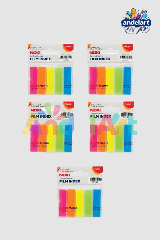 Noki Memo Film Index 5 Renk 12x45mm 5 Adet