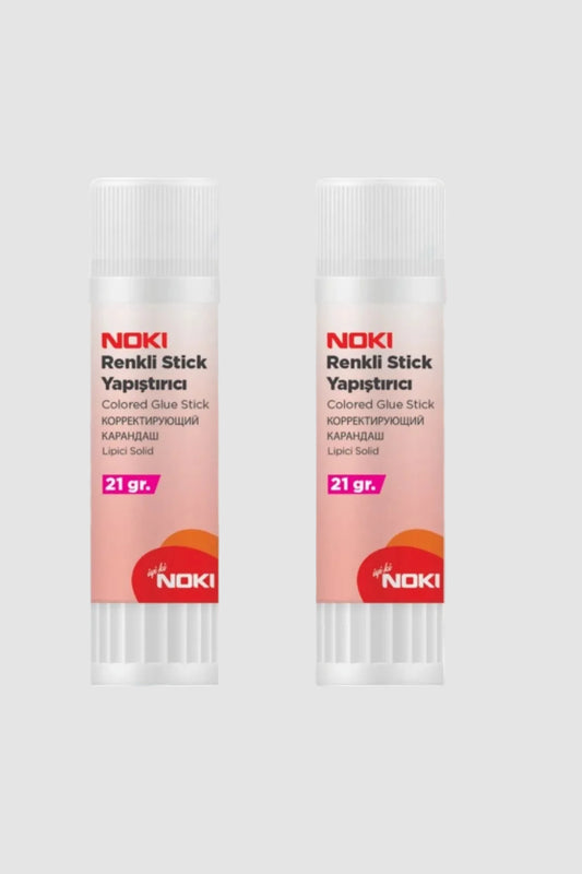 Noki Renkli Stick Yapıştırıcı 20gr Pembe 2 Adet