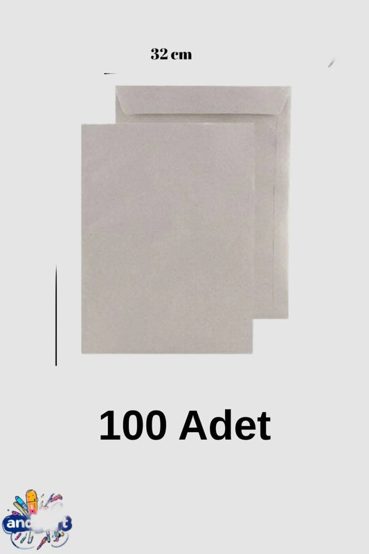 Torba Zarf 32x42 Kraft 90 Gr Silikonlu 100'lü
