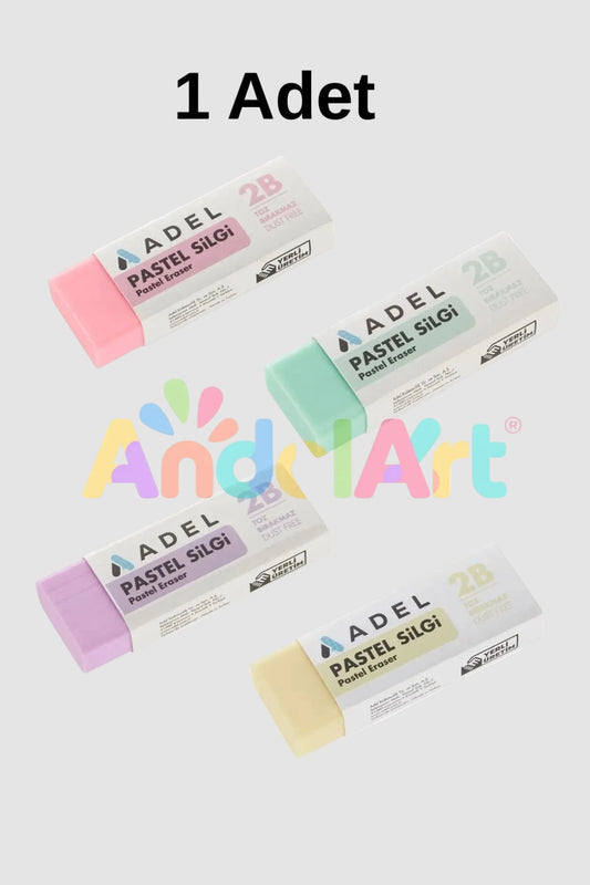 Adel Pastel Renkler Dust Free Silgi 1 Adet