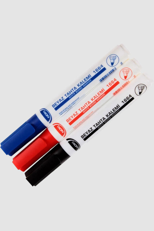 Noki Doldurulabilir Beyaz Tahta Kalemi Seti - 3 Renk Set