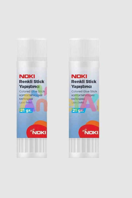 Noki Renkli Stick Yapıştırıcı Mavi 20gr 2 Adet