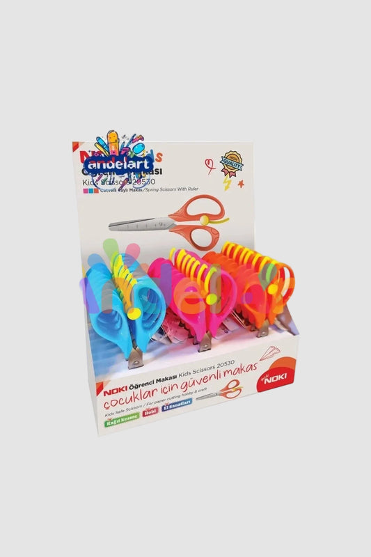 Noki Öğrenci Makası Cetvelli Korumalı