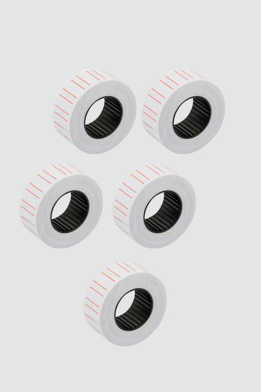 5 Adet Beyaz Fiyat Etiketi