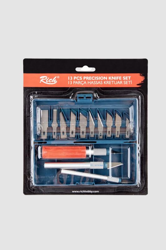 Rich Hassas Kretuar Seti 13 Parça Profesyonel Kesim Bıçağı