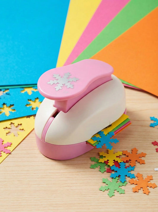 Kar Tanesi Şekilli Büyük Boy Hobi Delgeç - 3.8 cm Şekil Geçer (1.5 inç)